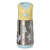 b.box termo steklenička s slamico, 350 ml yellow, blue