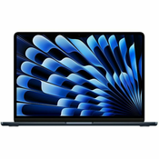 Notebook Apple MacBook Air 13 Retina, M3 Octa-Core, 8GB RAM, 256GB SSD, Apple 8-Core Graphics, INT KB, Midnight Z1BC000MS