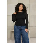 Trendyol Curve Ženska bluza Tbbss26Af00026, Crna
