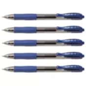PILOT gel pisalo BL-G2-7, modra, 5 kosov