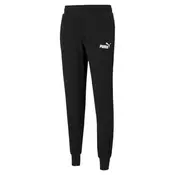 Puma ESS LOGO PANTS TR CL, muški donji deo trenerke, crna 586716