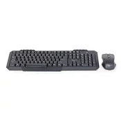 GEMBIRD Bežicna gejmerska tastatura i miš KBS-WM-02 (Crna)