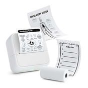 INF 58mm Bluetooth Termalni Tiskalnik - Prenosni Tiskalnik Nalepk za iOS in Android White, (5000129675)
