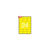 Apli naljepnice u boji 20 listova AP001591, žute, 70 X 37mm, 24/stranica
