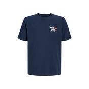 Jack & Jones Junior Majica JJLEGEND mornarska / brusnica / bela
