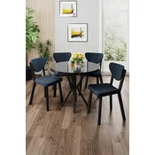 Hanah Home Trpezarijski set, 5 komada, Teget