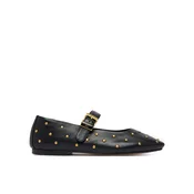 Tommy Hilfiger Balerinke Th Buckle Leather Stud Ballerina FW0FW09541 Črna