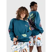 The Dudes Swizzlehead Classic Sweater deep peacock