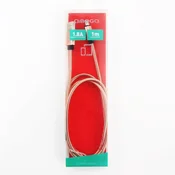 Omega OMEGA KOVINSKI KABEL MIKRO USB NA USB 1,8 A 1 M ROZA ZLATO [44207]