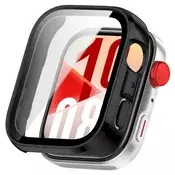 Ovitek z zaščito zaslona Techsuit Defense360 Pro za Huawei Watch Fit 4 - črn