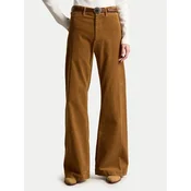 Polo Ralph Lauren Hlače iz tkanine 211B17556002 Svetlo rjava Flare Fit