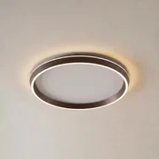 Lucande LED stropna svetilka Rylan, rjava, O 62 cm, z možnostjo regulacije - Dnevna soba/jedilnica - Sodobni - rjava, bela - Kovina