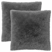 vidaXL Prevleka za blazino 2 pcs HEERLEN Svetlo siva 65 x 65 cm