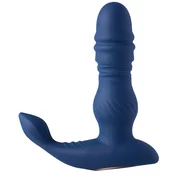 JADEN-Thrusting Prostate Massager Vibrating Butt Plug Anal Sex Toy Blue