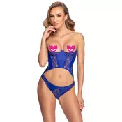 Cottelli Open Cup Corset 2611562 Royal Blue L