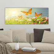 Wallity Dekorativna slika na platnu, 30x80cm, Šarena
