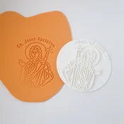 KREATIVNI SLATKIŠI Pecat ikone Sveti Jovan Krstitelj, Sa sekacem, Beli