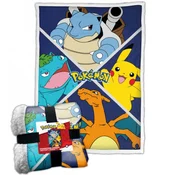 Pokemon Evolution Starters sherpa deka 100x150cm