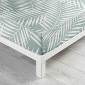 Bela/zelena napenjalna bombažna rjuha 90x190 cm Botania – douceur dintérieur