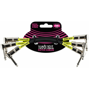 Ernie Ball 6 Angle/Angle Patch Cable 3-Pack Black