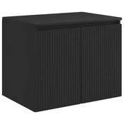vidaXL Omejen kabineta za kopalnico Črna 62,5 x 44,5 x 50 cm
