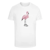 Mens T-shirt Flamingo Baller - white