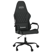Vidaxl Masažni gaming stol črno umetno usnje