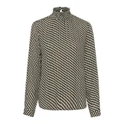 Kaffe Bluza KA Amber kremna/črna