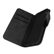 FORCELL Ovitek Folio za iPhone SE 2022/2020/8/7 Suede Effect Forcell črn, (20524510)