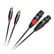 Povezovalni kabel Cabletech XLR - 2RCA 1m