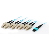 Equip MTP /SC Trunk Fiber Patch Cord, OM4, 15m