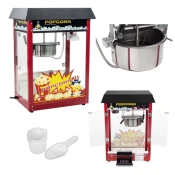 Royal Catering Bar popcorn stroj z črnim pokrovom
