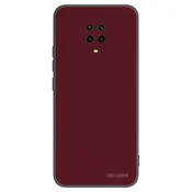 Silikonski črni ovitek za Xiaomi Redmi Note 9 Pro - Burgundy red