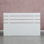 Hanah Home Fuga 140LK Uzglavlje za krevet, Shiny White