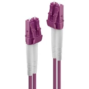 Lindy 46340 optični kabel 1 m LC OM4 Vijolična