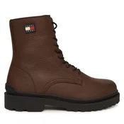 Gležnjarji Tommy Jeans Tjm Lace Up Tumbled High EM0EM01631 Rjava