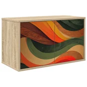 vidaXL Stenska TV omarica BONN 69 x 33 x 40 cm Sonoma hrast