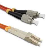 Qoltec optični patchcord LC/UPC - FC/UPC | večmodni | 50/125 | OM2 | dupleks | 3 m