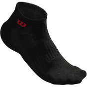 Carape za tenis Wilson Mens Quarter Sock 3 - black