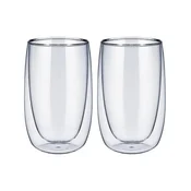 Set of 2 double-walled drinking glasses for latte macchiato, 400 ml -