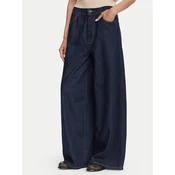 Weekend Max Mara Jeans hlače Zattera 2625186031 Mornarsko modra Wide Leg