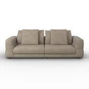Bessagi Home Sofa Lea Chenille Beige
