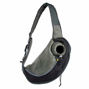 Duvo+ Sarah Crazy Paws Torba za ljubimce, M, 34x19x47.5cm, Crno-siva
