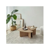 Hanah Home Ballare set klub stolova, 2 dijela, smeda