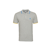 U.S. POLO ASSN. Majica modra/rumena/pegasto siva