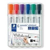 Komplet markerjev za belo tablo, 2-5 mm, poševen rob, STAEDTLER Lumocolor 351 B, 6 različnih barv, 6 kosov