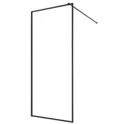 VEVOR Tuš panel s fiksnim steklom 864x1870x8 mm črne barve