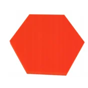 Akustični panel Hexagon 50 x 50 cm, debelina 5 cm, rdeč