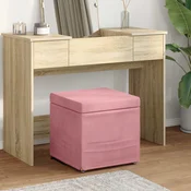 vidaXL Stolica Roza 41 x 41 x 40 cm Samet in Umetno Leseno