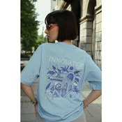 Innovation X Oversized Majica Unisex - Plava